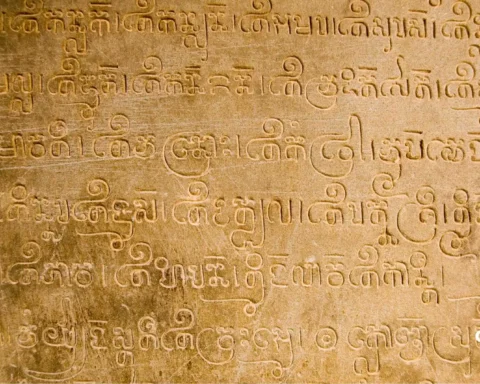 Ancient Indian texts found in Cambodia