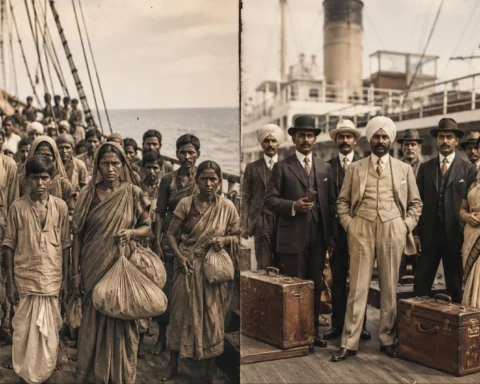 difference between Girmitiya and passenger Indians