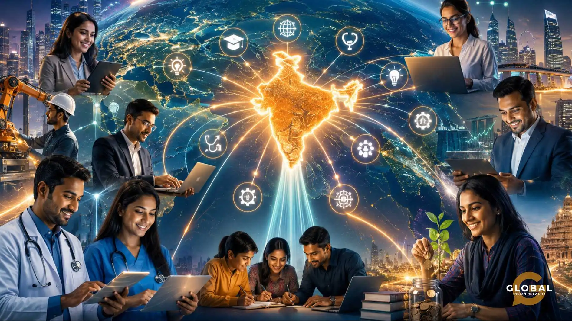 how does the Indian diaspora help India